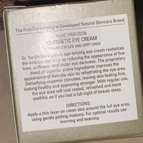 Goldfaden MD NWT Plant Profusion Energetic Eye Cream - Picture 7 of 10